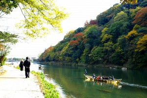 保津川下り・秋